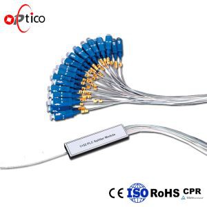 Tubo de aço 1*32 PLC Splitter com conector SC
