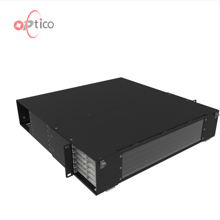 2U High Density Fiber Enclosure With Cassettes