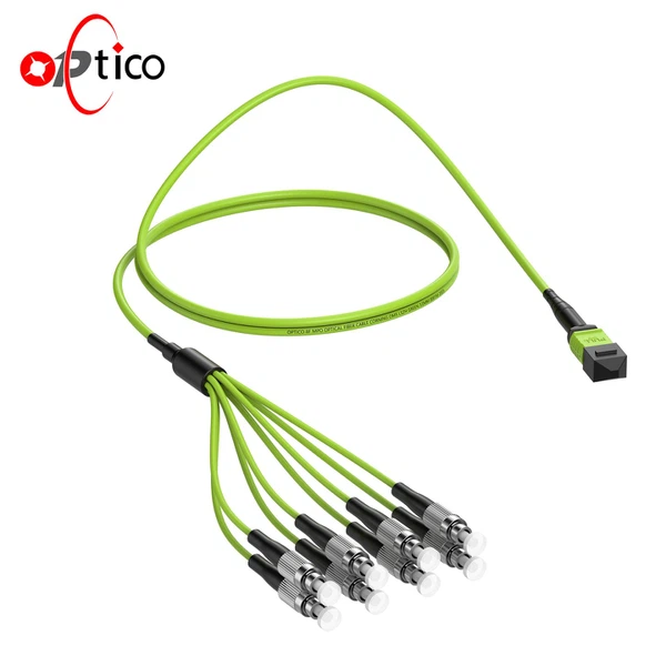 8F MPO To FC Fiber Optical Breakout Cable 8F MPO To FC Fiber Optical Breakout Cable