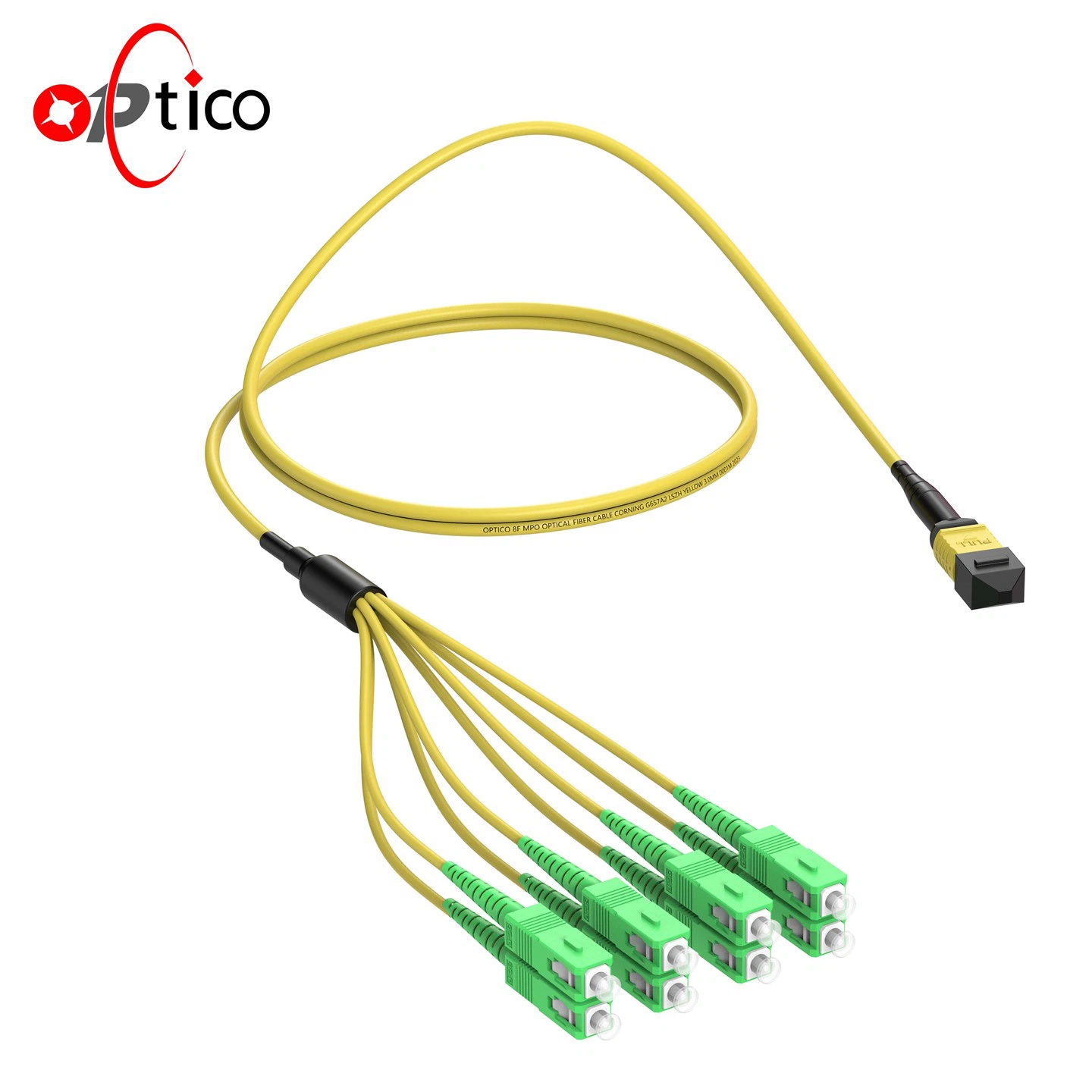 8F MTP MPO para SC Branch Cable OS2 UPC
