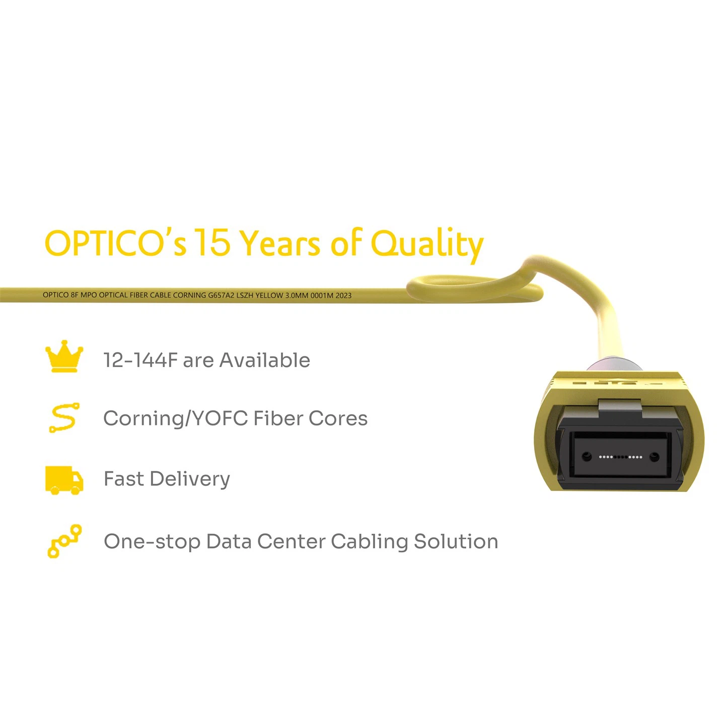 8F MTP MPO To SC Branch Cable OS2 UPC